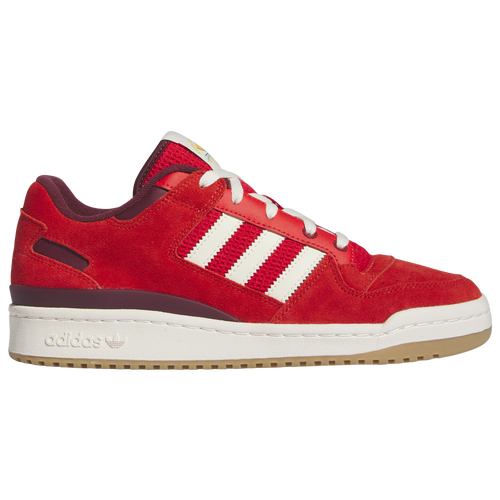 

adidas Originals Mens adidas Originals Forum Low CL - Mens Basketball Shoes Red/Gum/Off White Size 10.5