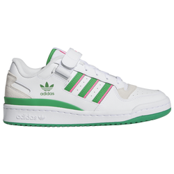 Women's - adidas Originals Forum Low - White/Green/Lucid Pink