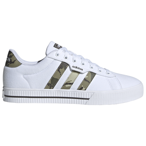 

adidas Mens adidas Daily 3.0 Lifestyle - Mens Skate Shoes White/Olive Strata/Shadow Olive Size 12.0