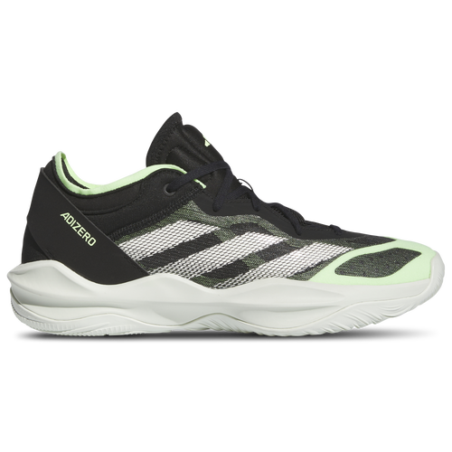 

adidas Mens adidas adizero Select 2.0 Low - Mens Basketball Shoes Black/Cloud White/Green Spark Size 12.0