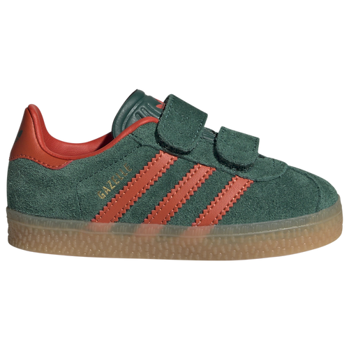 

adidas Originals Boys adidas Originals Gazelle Comfort Closure - Boys' Toddler Running Shoes Preloved Red/Collegiate Green/Gum Size 4.0