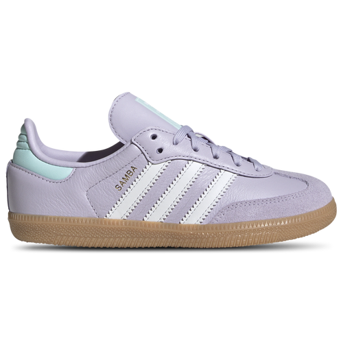 

Girls Preschool adidas Originals adidas Originals Samba - Girls' Preschool Shoe Silver Dawn/Crystal White/Semi Flash Aqua Size 02.0