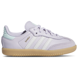 Boys' Toddler - adidas Originals Samba - Silver Dawn/Crystal White/Semi Flash Aqua