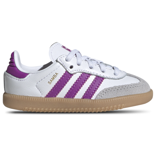 

Girls adidas Originals adidas Originals Samba - Girls' Toddler Soccer Shoe Purple Burst/Gum/White Size 05.5