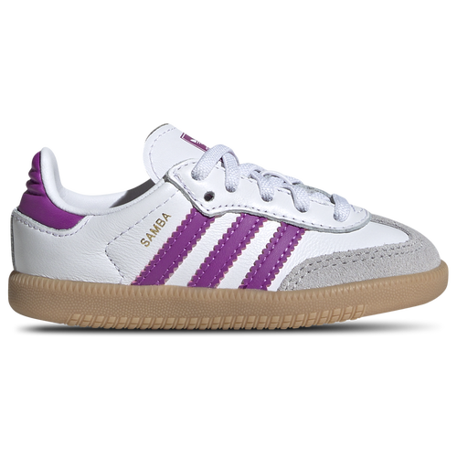 

adidas Originals Girls adidas Originals Samba - Girls' Toddler Shoes Purple Burst/Gum/White Size 6.5