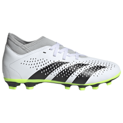 Boys' Grade School - adidas Predator Accuracy.4 S FXG  - Ftwr White/Lucid Lemon/Core Black