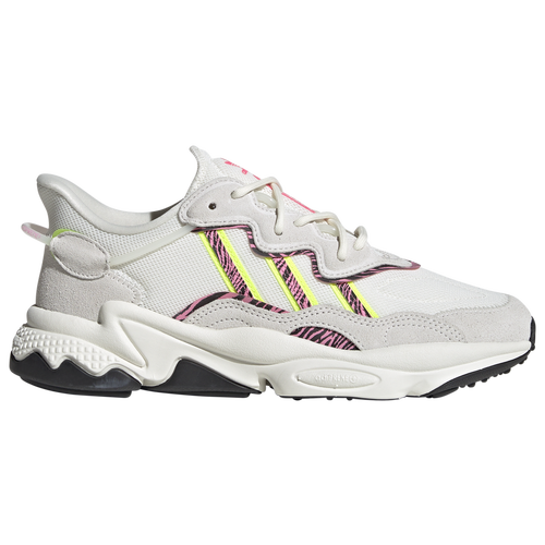 

adidas Originals Womens adidas Originals Ozweego Casual Sneakers - Womens Running Shoes Off White/Solar Yellow/Lucid Pink Size 10.5