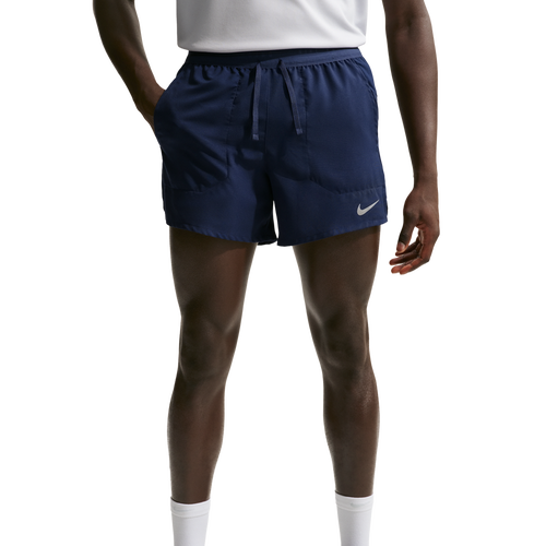  - Nike Dri-FIT Stride 5in Brief-Lined Shorts - Midnight Navy/Reflective Silver