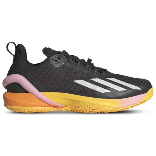 

adidas Mens adidas adiZero Cybersonic Tennis Shoes - Mens Zero Metallic/Aurora Black/Spark Size 10.0