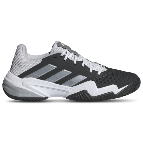 

adidas Mens adidas Barricade 13 Tennis Shoes - Mens Grey/Black/White Size 10.0