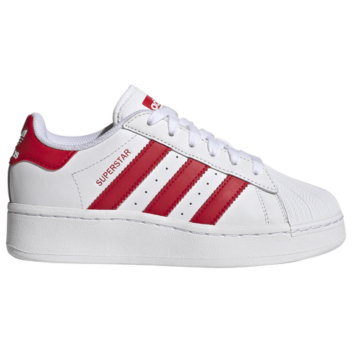 

adidas Originals Boys adidas Originals XLG Superstar - Boys' Grade School Basketball Shoes Cloud White/Better Scarlet/Cloud White Size 7.0