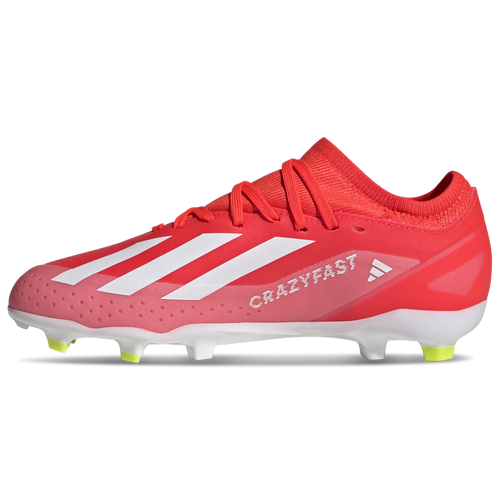 Adidas x Crazyfast League FG Junior Firm Ground Cleats Solar Red White 6