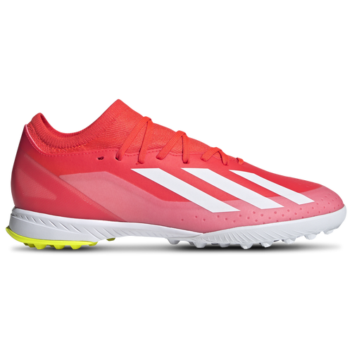 

adidas Mens adidas X Crazyfast League Turf - Mens Soccer Shoes Solar Red/White/Team Solar Yellow Size 9.5