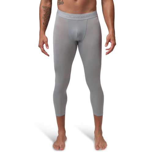 Jordan Mens Dri-FIT Sport 3/4 Leggings - - Grey Size XL