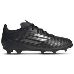 Boys' Grade School - adidas F50 League FG - Iron Metallic/Black/Gold Metallic