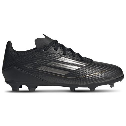 

adidas Boys adidas F50 League FG - Boys' Grade School Soccer Shoes Black/Iron Metallic/Gold Metallic Size 4.0