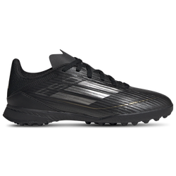 Boys' Grade School - adidas F50 League Turf - Black/Iron Metallic/Gold Metallic