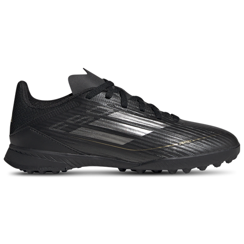 

Boys adidas adidas F50 League Turf - Boys' Grade School Soccer Shoe Black/Iron Metallic/Gold Metallic Size 06.0