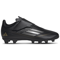 Boys' Grade School - adidas F50 Club Hook-and-Loop - Gold Metallic/Iron Metallic/Black