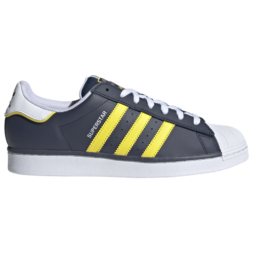 

adidas Originals Mens adidas Originals Superstar Low - Mens Running Shoes White/Yellow/Night Indigo Size 7.5