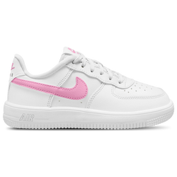 Girls' Preschool - Nike Air Force 1 Low Lace - White/Pink