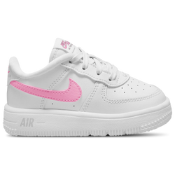 Girls' Toddler - Nike Air Force 1 Low Lace - White/Pink