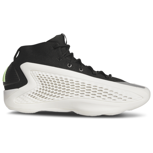 

adidas Mens Anthony Edwards adidas AE 1 - Mens Basketball Shoes Cloud White/Core Black/Green Spark Size 8.0