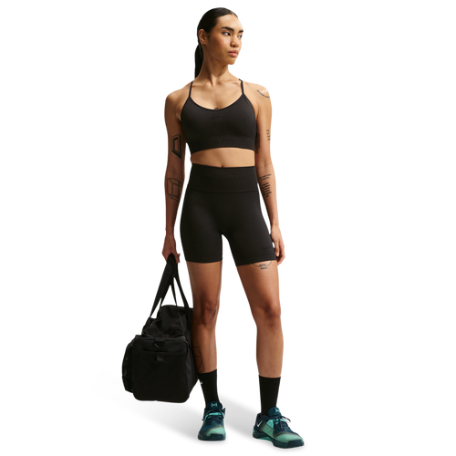 WOMENS - Nike Pro Dri-FIT Seamless High-Rise 5In Short - Black