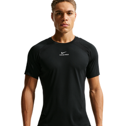 Men's - Nike Pro Training Dri-FIT Adv SS Top - Black/Black/White