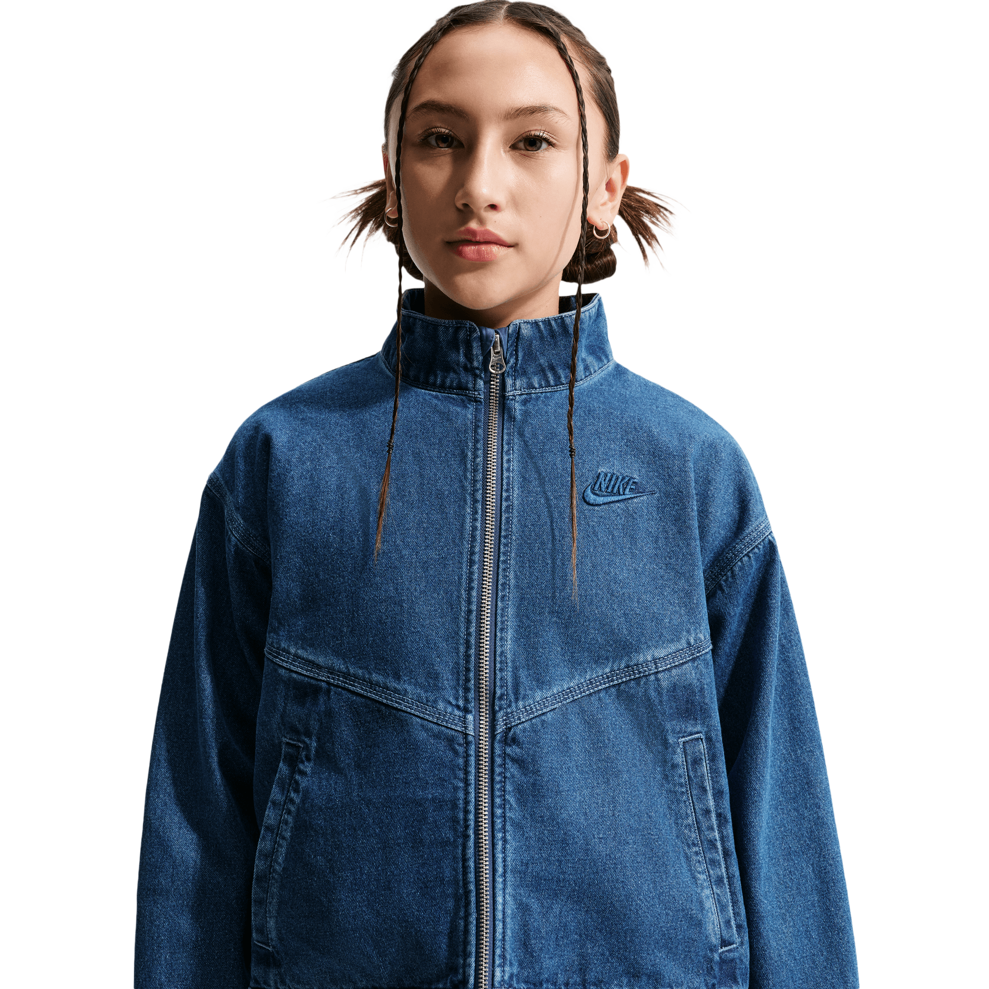 Nike NSW WR Denim Jacket - Girls' Grade School | Kids Foot Locker