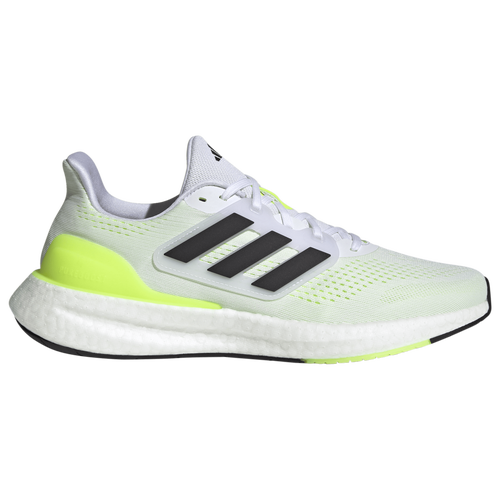 

adidas Mens adidas Pureboost 23 - Mens Running Shoes White/Black/Wonder Quartz Size 10.0