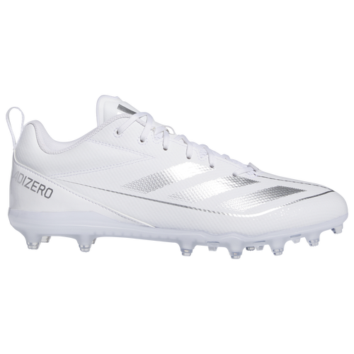 

adidas Mens adidas Adizero Electric .2 - Mens Football Shoes White/Silver Metallic/White Size 10.5