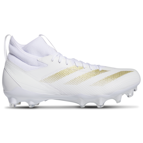 

adidas Mens adidas Adizero Impact - Mens Football Shoes White/Gold Metallic/White Size 09.5