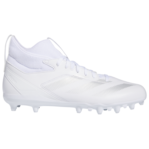 

adidas Mens adidas Adizero Impact .2 - Mens Football Shoes Silver Metallic/White/White Size 8.5