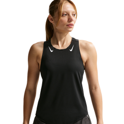 Women's - Nike Dri-FIT Advantage Aeroswift Singlet - White/Black