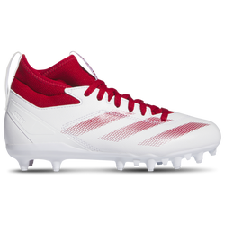 Boys' Grade School - adidas Adizero Impact .2 Mid Jr - White/Team Power Red/White