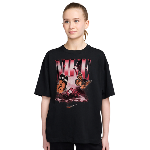 GIRLS - Nike Butterfly T-Shirt - Black
