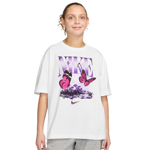 GIRLS - Nike Butterfly T-Shirt - White