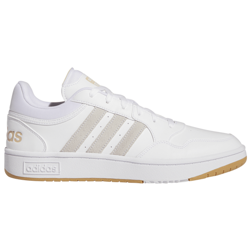 MENS - adidas Hoops 3.0 - White/Tan