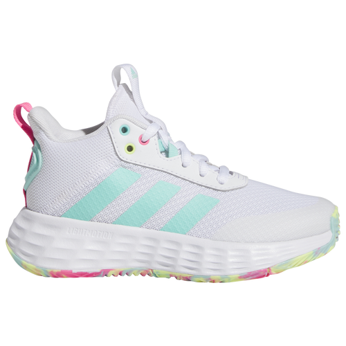

adidas Boys adidas Ownthegame 2.0 - Boys' Preschool Running Shoes Ftwr White/Flash Aqua/Lucid Pink Size 3.0