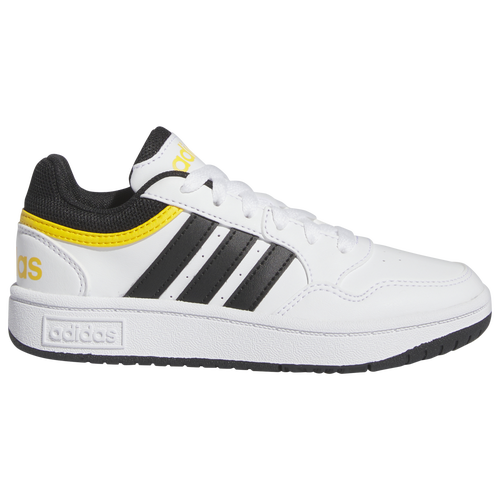 

adidas Boys adidas Hoops 3.0 K - Boys' Grade School Shoes Core Black/Bold Gold/White Size 05.5