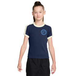 Girls' Grade School - Nike NSW Short Sleeve Rip Top - 