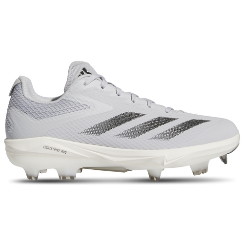 

adidas Mens adidas adiZero Electric TPU Dugout - Mens Baseball Shoes Team Light Grey/Black/White Size 10.5