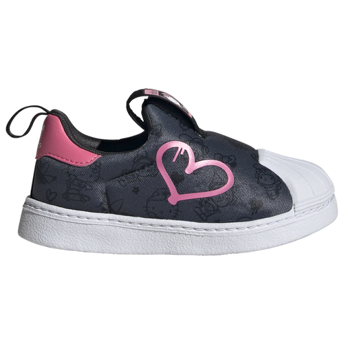 Adidas Originals Kids' Girls  Hello Kitty And Friends Superstar 360 In Carbon/pink Fusion/black