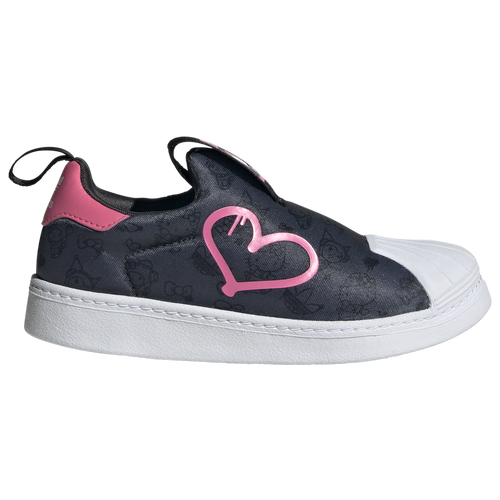 Adidas Originals Kids' Girls  Hello Kitty And Friends Superstar 360 In Black/carbon/pink Fusion