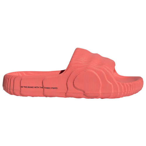 Adidas Adilette 22 Slide Sandal in Solar Red Black Solar Red