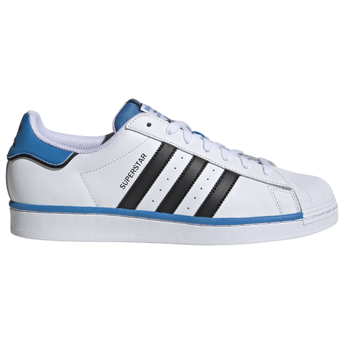 

adidas Originals Mens adidas Originals Superstar Low - Mens Running Shoes White/Black/Bright Blue Size 8.5