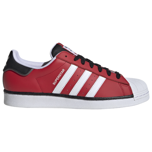 Adidas Originals Mens  Superstar Low In Better Scarlet/charcoal/white