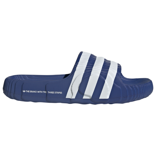 Shop Adidas Originals Adilette 22 Slides In Team Royal Blue/team Royal Blue/white