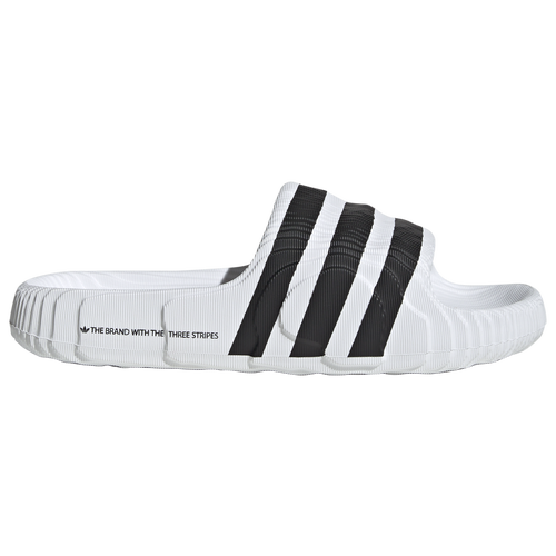 Shop Adidas Originals Boys  Adilette 22 Core In White/black